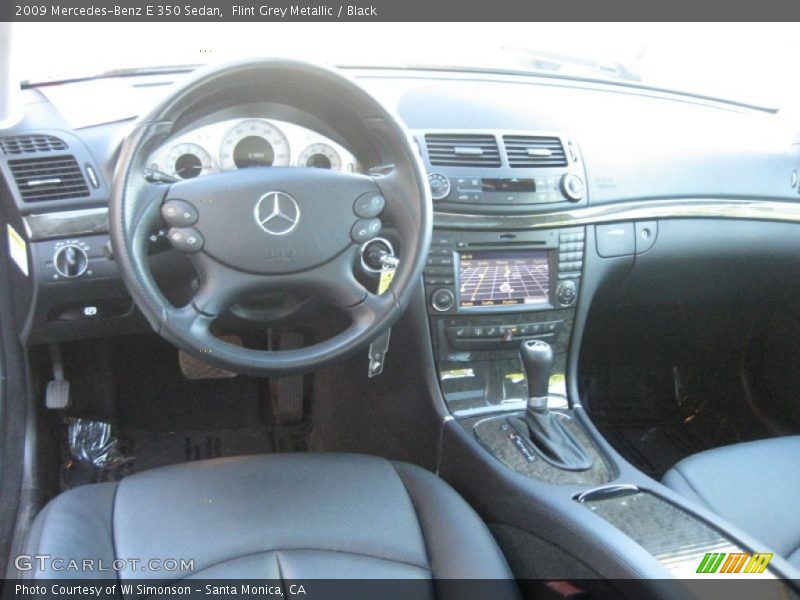 Flint Grey Metallic / Black 2009 Mercedes-Benz E 350 Sedan