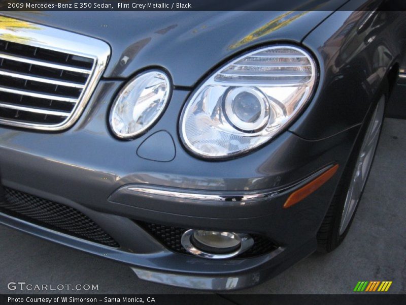Flint Grey Metallic / Black 2009 Mercedes-Benz E 350 Sedan