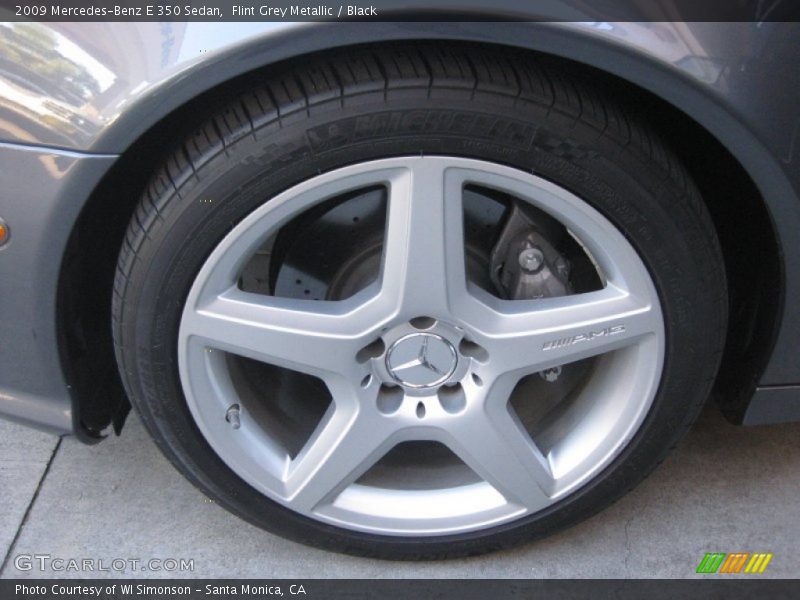 Flint Grey Metallic / Black 2009 Mercedes-Benz E 350 Sedan
