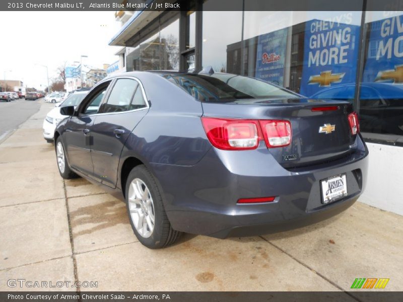Atlantis Blue Metallic / Jet Black 2013 Chevrolet Malibu LT