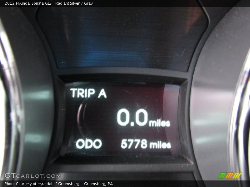 Radiant Silver / Gray 2013 Hyundai Sonata GLS