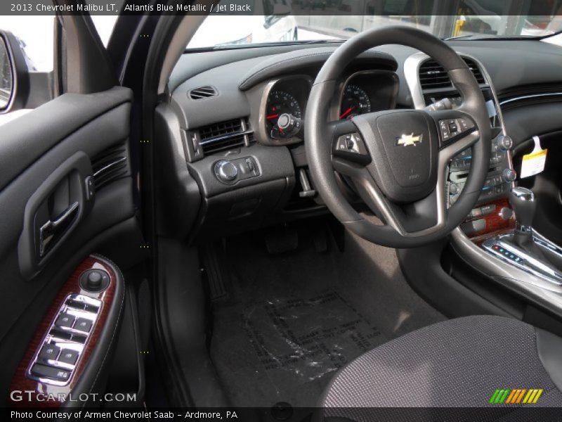 Atlantis Blue Metallic / Jet Black 2013 Chevrolet Malibu LT