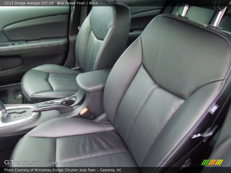Blue Streak Pearl / Black 2013 Dodge Avenger SXT V6