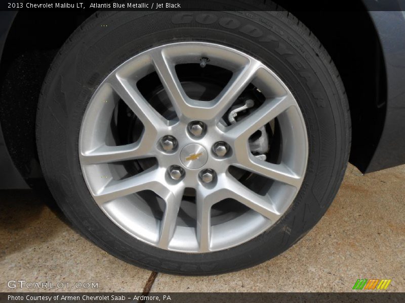 Atlantis Blue Metallic / Jet Black 2013 Chevrolet Malibu LT