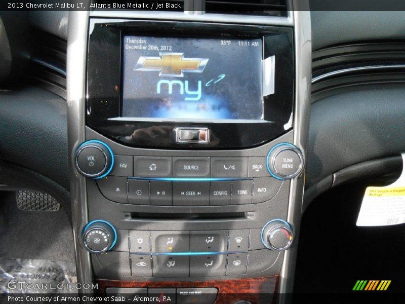 Atlantis Blue Metallic / Jet Black 2013 Chevrolet Malibu LT