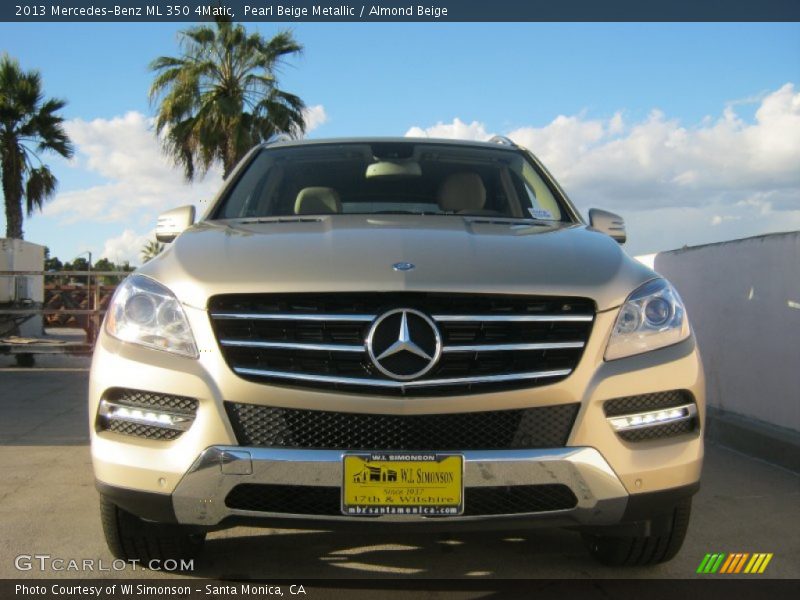 Pearl Beige Metallic / Almond Beige 2013 Mercedes-Benz ML 350 4Matic