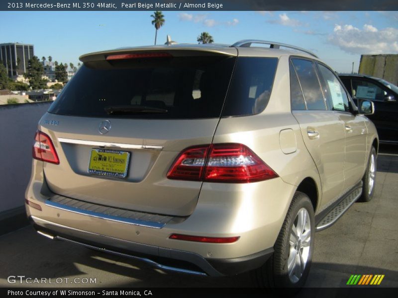 Pearl Beige Metallic / Almond Beige 2013 Mercedes-Benz ML 350 4Matic