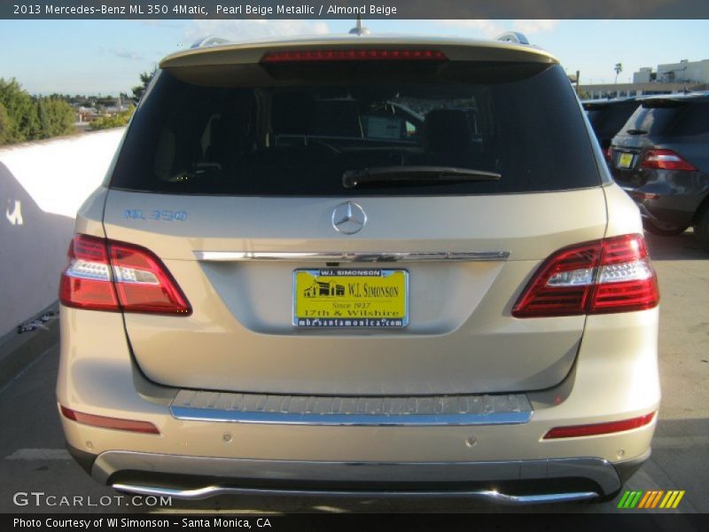 Pearl Beige Metallic / Almond Beige 2013 Mercedes-Benz ML 350 4Matic