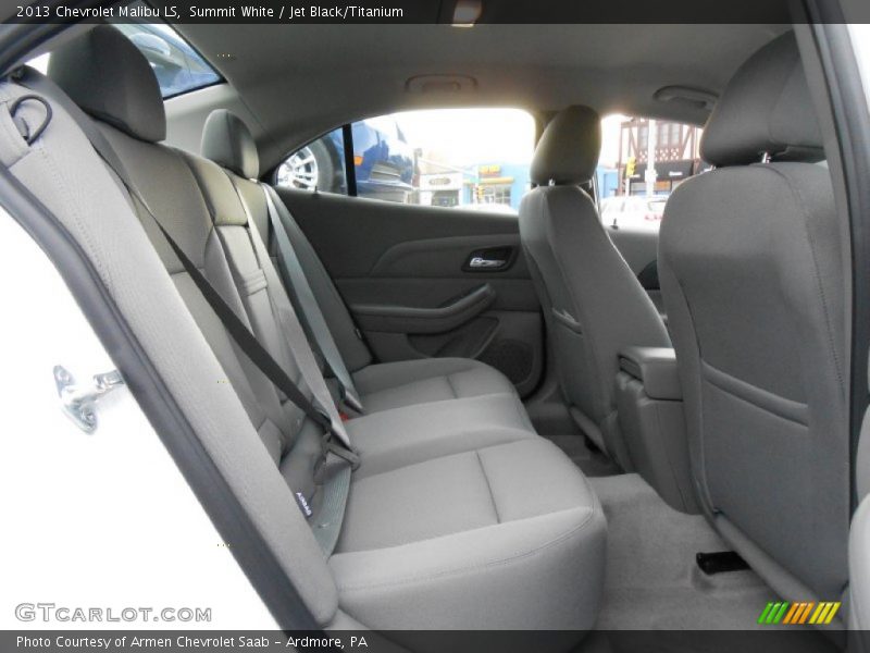 Summit White / Jet Black/Titanium 2013 Chevrolet Malibu LS