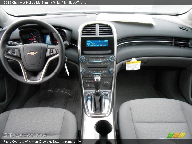 Summit White / Jet Black/Titanium 2013 Chevrolet Malibu LS