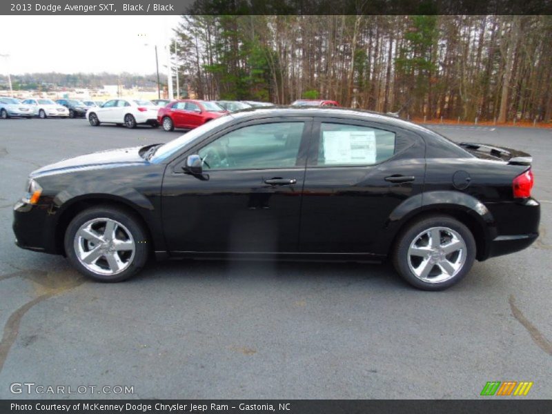 Black / Black 2013 Dodge Avenger SXT