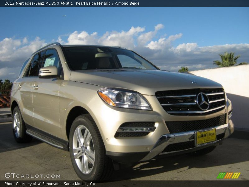 Pearl Beige Metallic / Almond Beige 2013 Mercedes-Benz ML 350 4Matic