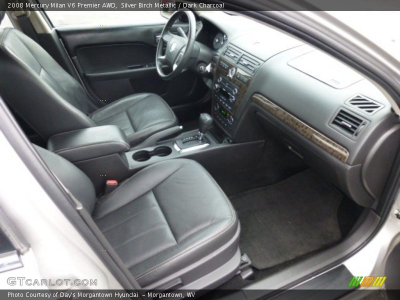 Silver Birch Metallic / Dark Charcoal 2008 Mercury Milan V6 Premier AWD