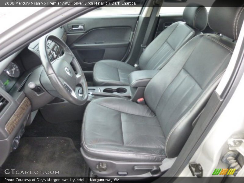 Silver Birch Metallic / Dark Charcoal 2008 Mercury Milan V6 Premier AWD