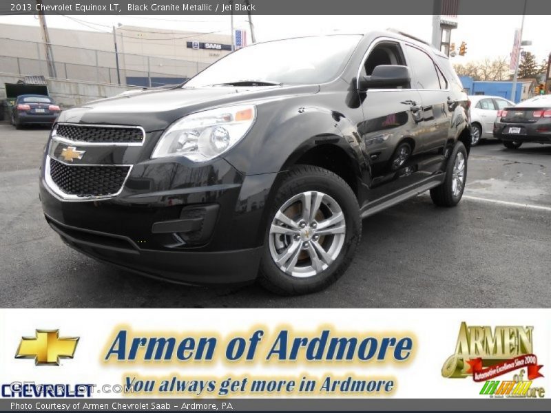 Black Granite Metallic / Jet Black 2013 Chevrolet Equinox LT