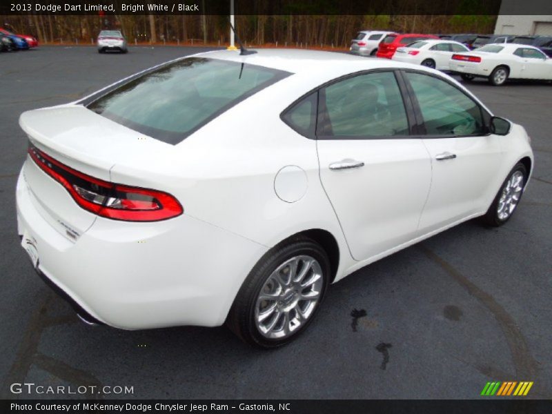 Bright White / Black 2013 Dodge Dart Limited