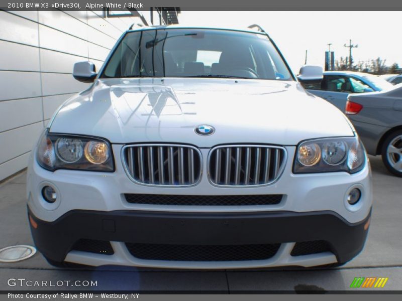 Alpine White / Black 2010 BMW X3 xDrive30i