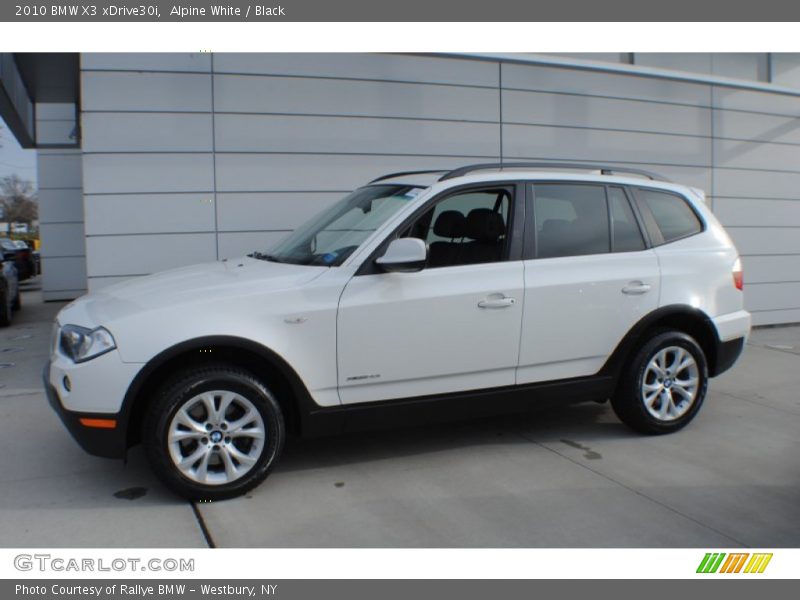 Alpine White / Black 2010 BMW X3 xDrive30i