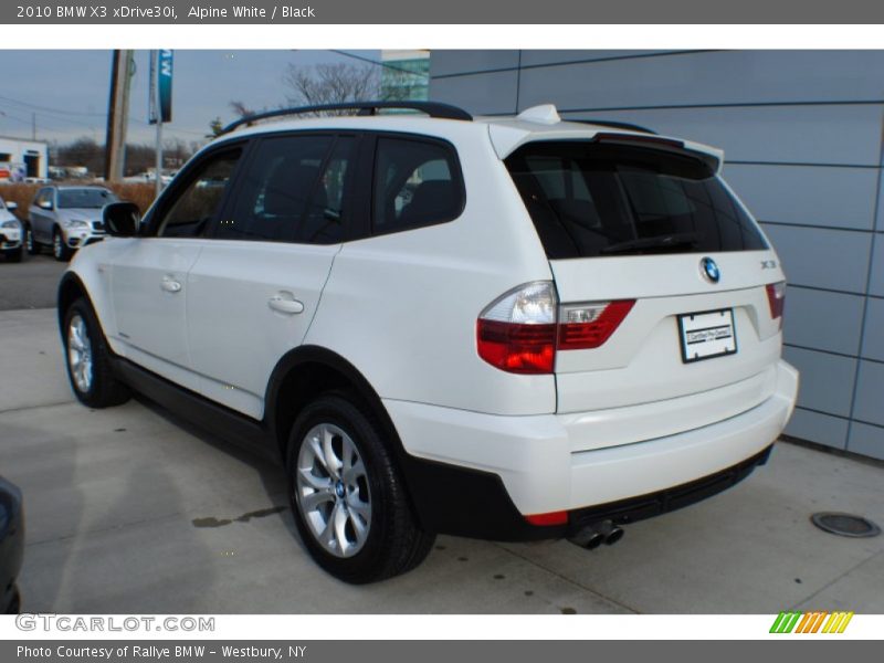 Alpine White / Black 2010 BMW X3 xDrive30i