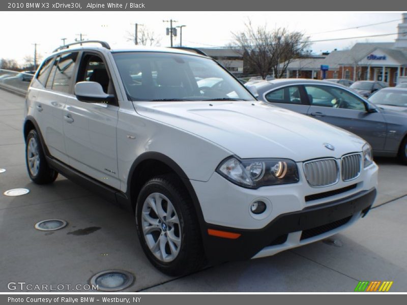 Alpine White / Black 2010 BMW X3 xDrive30i