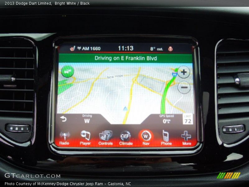 Navigation of 2013 Dart Limited