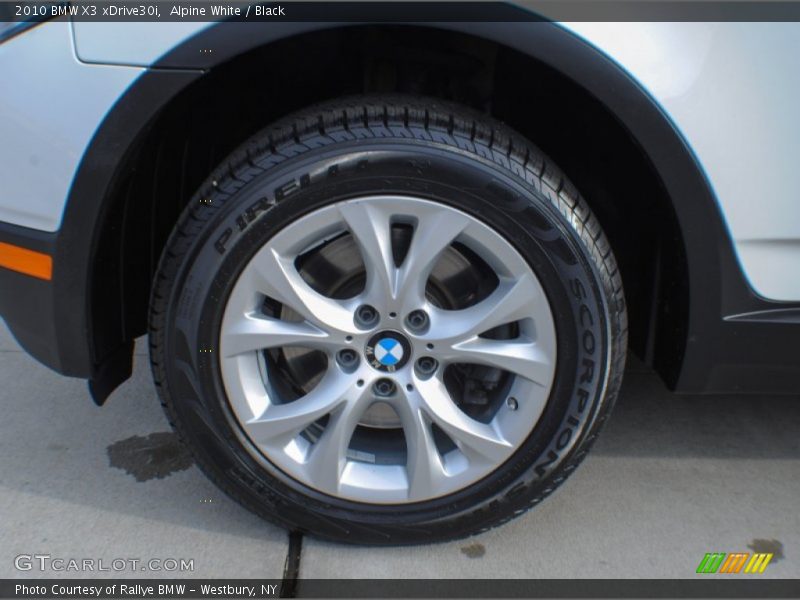 Alpine White / Black 2010 BMW X3 xDrive30i