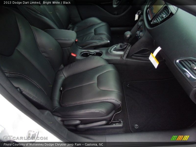 Bright White / Black 2013 Dodge Dart Limited