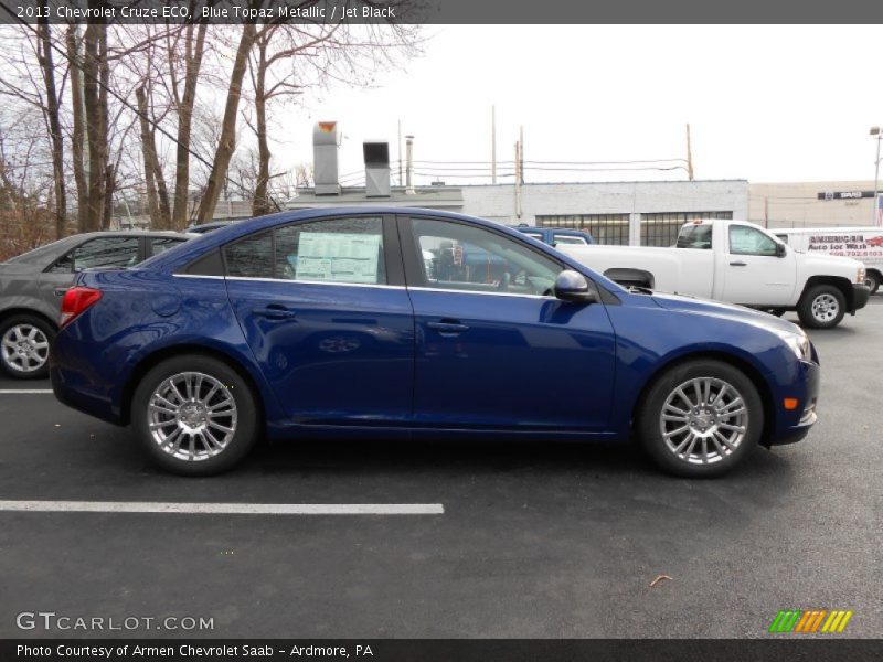 Blue Topaz Metallic / Jet Black 2013 Chevrolet Cruze ECO