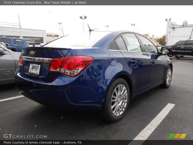 Blue Topaz Metallic / Jet Black 2013 Chevrolet Cruze ECO