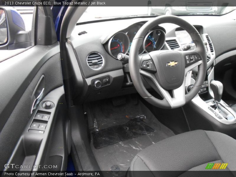 Blue Topaz Metallic / Jet Black 2013 Chevrolet Cruze ECO