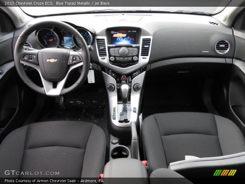 Blue Topaz Metallic / Jet Black 2013 Chevrolet Cruze ECO