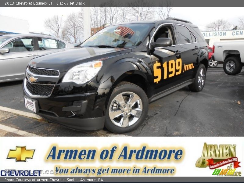 Black / Jet Black 2013 Chevrolet Equinox LT