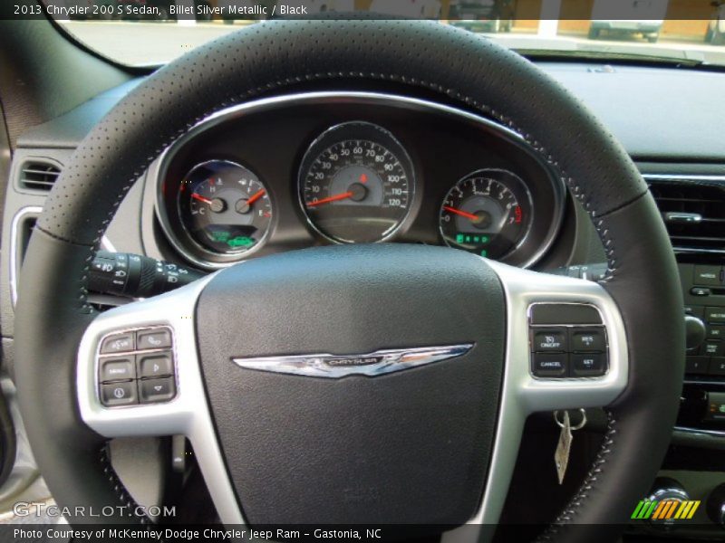 Billet Silver Metallic / Black 2013 Chrysler 200 S Sedan