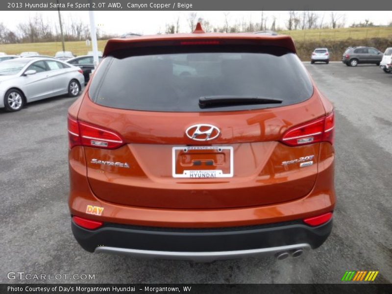 Canyon Copper / Beige 2013 Hyundai Santa Fe Sport 2.0T AWD