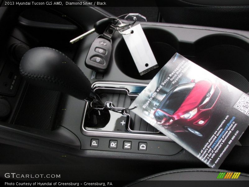 Diamond Silver / Black 2013 Hyundai Tucson GLS AWD