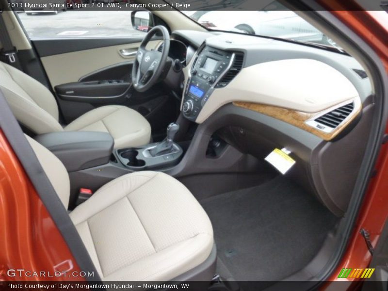 Canyon Copper / Beige 2013 Hyundai Santa Fe Sport 2.0T AWD