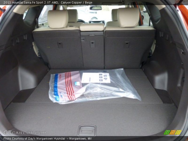 Canyon Copper / Beige 2013 Hyundai Santa Fe Sport 2.0T AWD