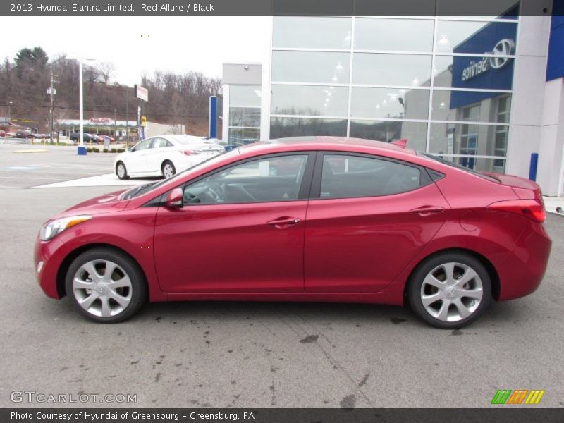 Red Allure / Black 2013 Hyundai Elantra Limited