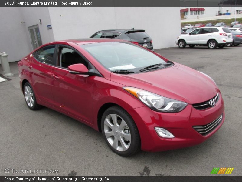 Red Allure / Black 2013 Hyundai Elantra Limited