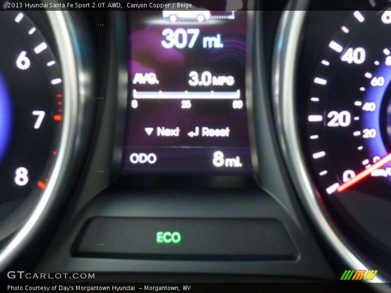 Canyon Copper / Beige 2013 Hyundai Santa Fe Sport 2.0T AWD