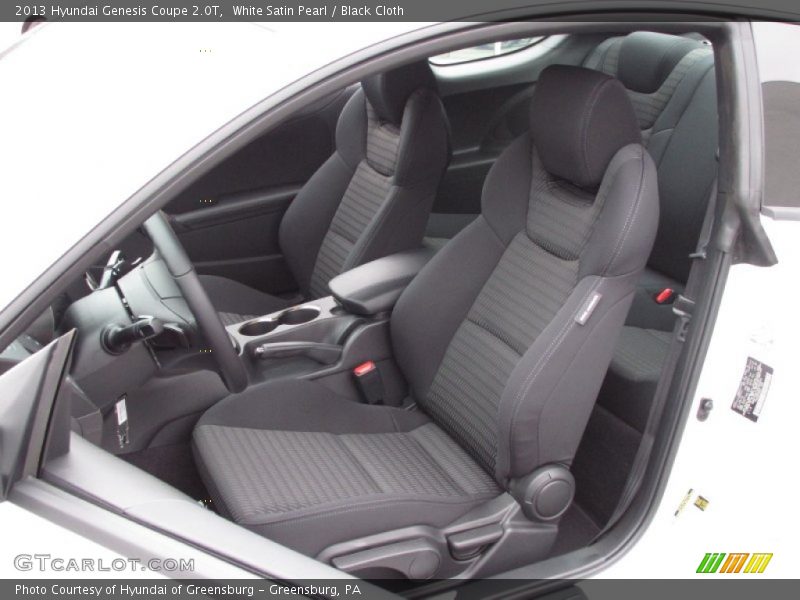 Front Seat of 2013 Genesis Coupe 2.0T