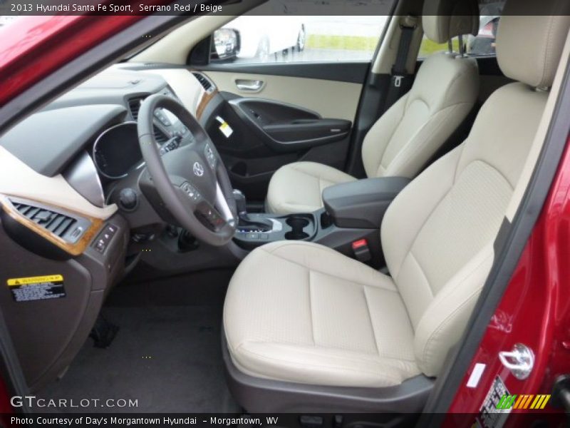 Serrano Red / Beige 2013 Hyundai Santa Fe Sport