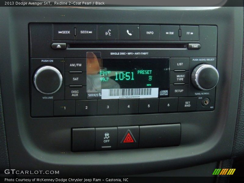 Redline 2-Coat Pearl / Black 2013 Dodge Avenger SXT