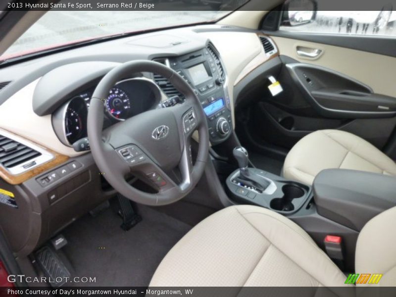 Serrano Red / Beige 2013 Hyundai Santa Fe Sport