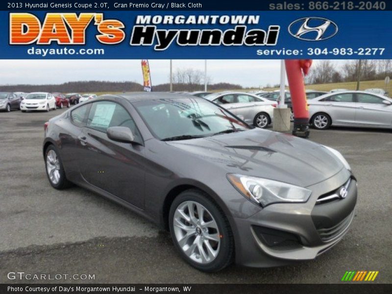 Gran Premio Gray / Black Cloth 2013 Hyundai Genesis Coupe 2.0T