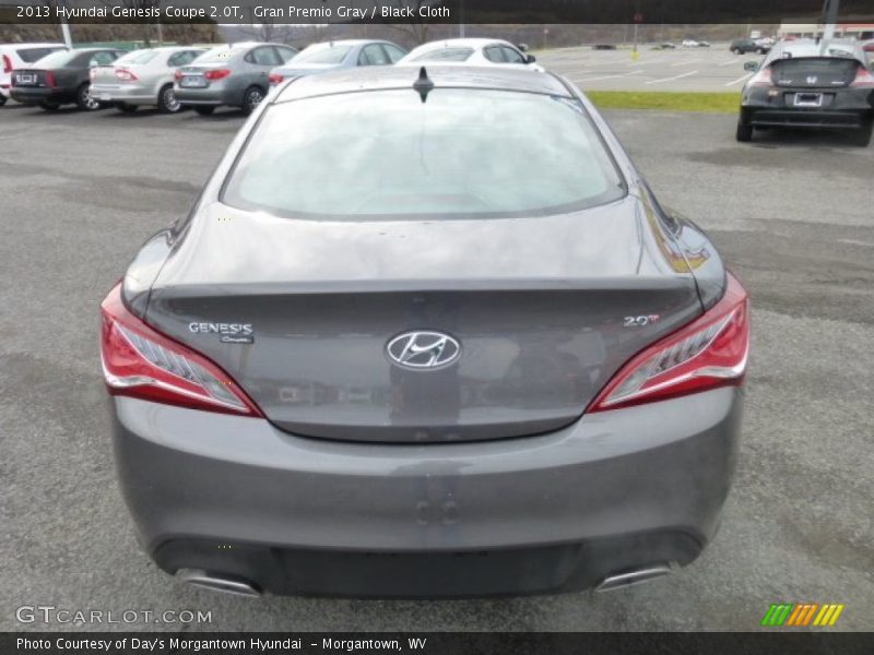 Gran Premio Gray / Black Cloth 2013 Hyundai Genesis Coupe 2.0T