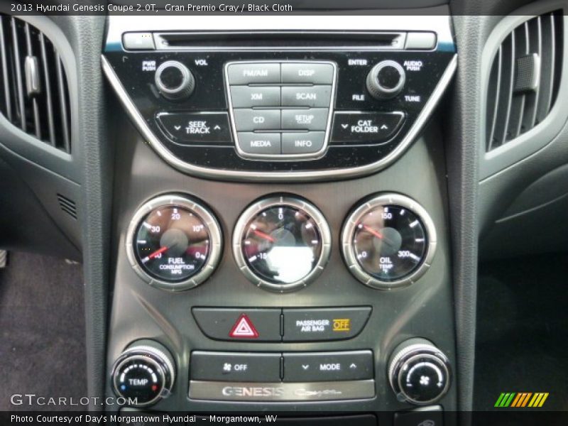 Controls of 2013 Genesis Coupe 2.0T