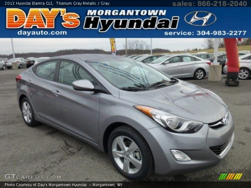 Titanium Gray Metallic / Gray 2013 Hyundai Elantra GLS