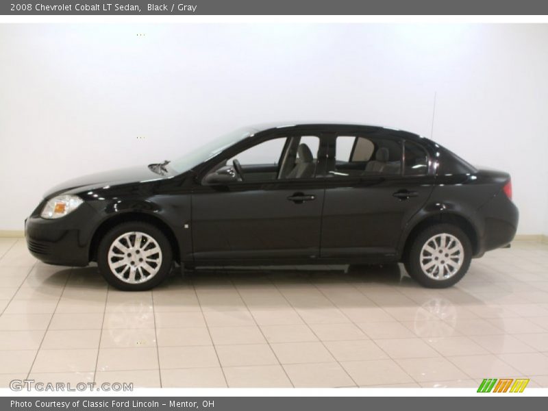 Black / Gray 2008 Chevrolet Cobalt LT Sedan