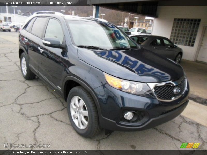 Baltic Blue / Gray 2013 Kia Sorento LX AWD